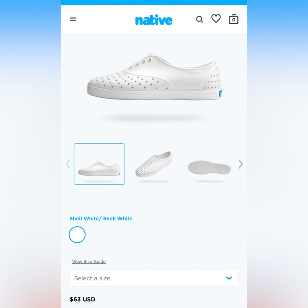 NWT Native Jefferson Slip-Jericho Wanderfoam women’s 7